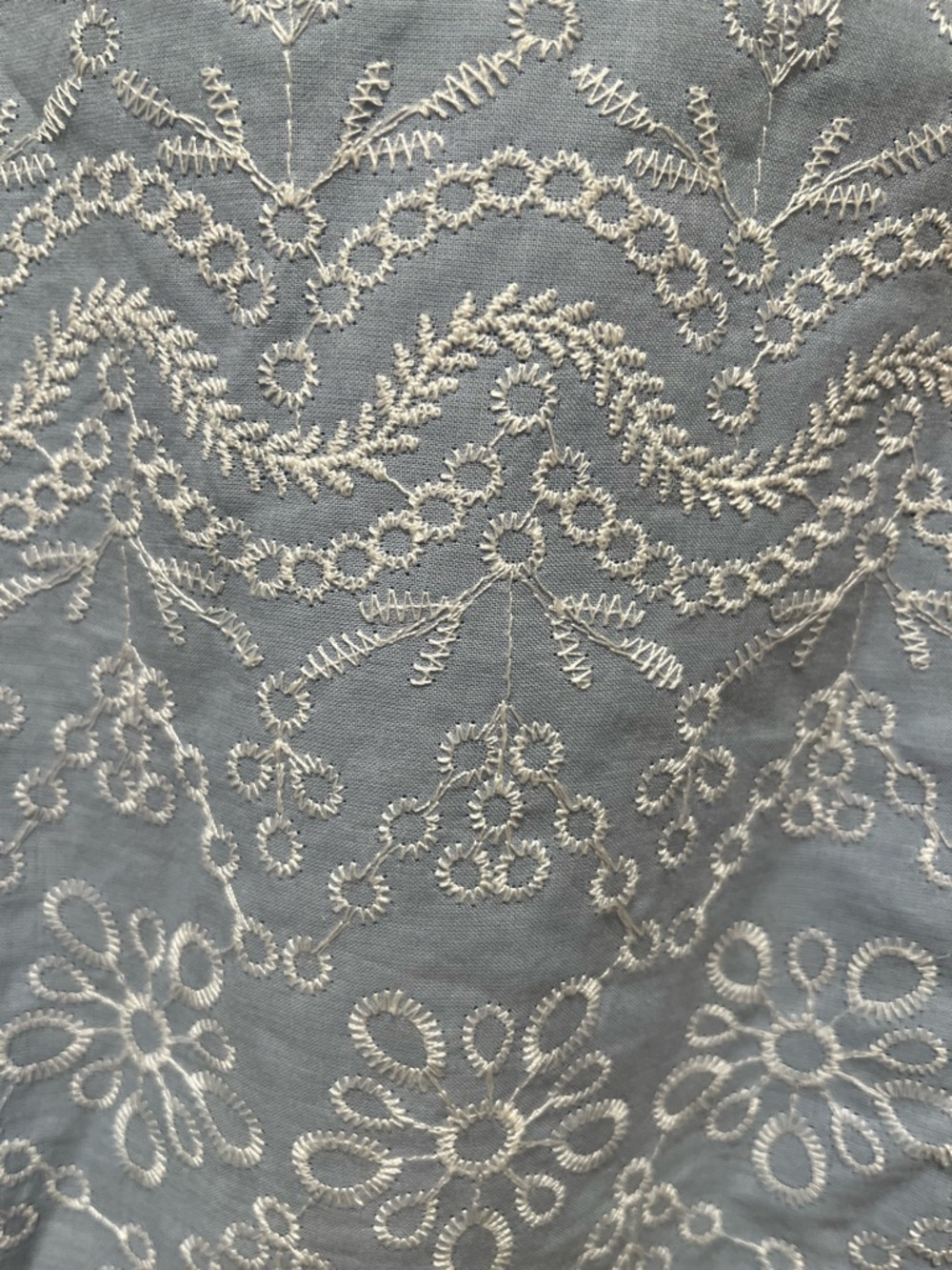 NWT LOFT Light Blue Maxi Skirt and Top with Lace Embroidery Scalloped Hem Set - Picture 13 of 16